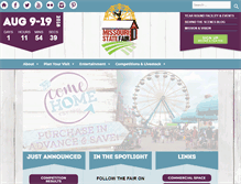 Tablet Screenshot of mostatefair.com